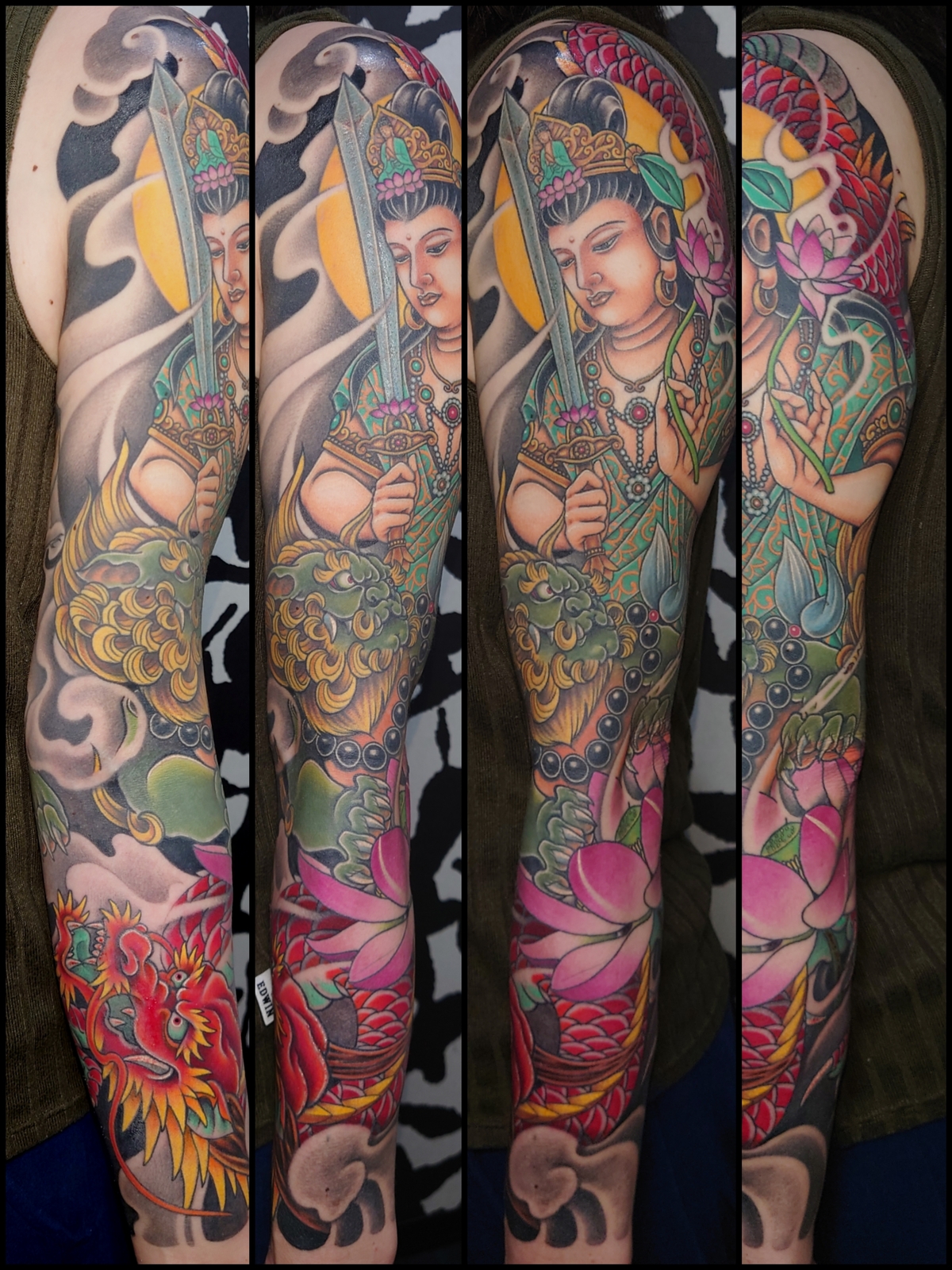 TRICKY FROG TATOO|Gallery カラー 文殊菩薩